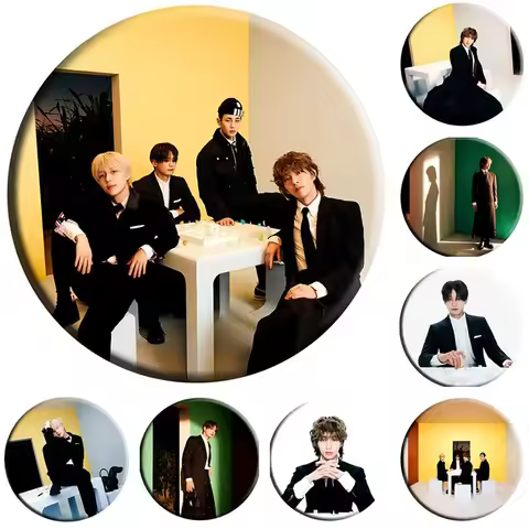 KPOP SHINEE Album HARD Character Photo Badge Brooch Ring Mirror Keyring Keychain Pendant Bag Accesso