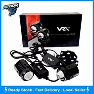 VRX SLS03 Motorcycle Headlight High Low Light Mini Riding Light Spotlight Waterproof Switching LED B