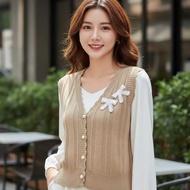 PREMIUM Soft Knitted Ribbon VEST Knitted Vest Women Vest Woman