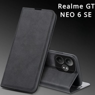 Realme GT NEO 6 SE GT5 Pro GT3 240W Leather Case Retro Skin Book Flip Magnetic AUTO Closed Full Cover For Realme GT NEO 5 SE Casing