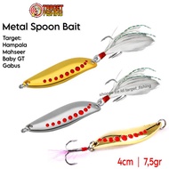 Lure Spoon Bait Casting Hampala & Gabus 7.5gr Spoon Lure