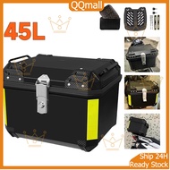 45L Top Box Motorcycle Aluminium Top Box 45L universal ALUMINIUM PREMIUM LOCK COLOR BLACK