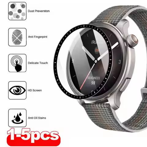 Full Curved Protective Soft Films For Amazfit Balance Smart Watch Clear Anti-fingerprints Screen Pro