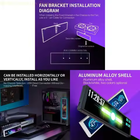 AXYB Tall Resolution 9.2 Foot Secondary Computer Screen for Execution Following Additional Display S