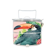 BDARI Stainless Steel Tiffin Carrier 2-Tier Food Container (10cm) [Free Add Name] Mangkuk Tingkat