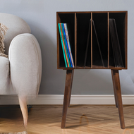 Gramophone Record Stand Storage Box Rack Phonograph LP Vinyl Cabinet Solid Wood Gramophone Record St