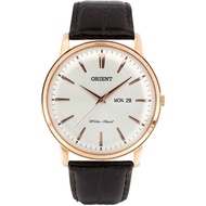 Orient Men's Capital Quartz Brown Leather Strap Watch FUG1R005W6