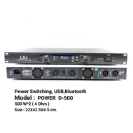 แอมป์ขยายเสียง 500W LXJ D500 เพาเวอร์แอมป์ 1U Power Switching Class D เสียงดี