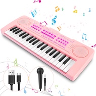 Kids Piano Keyboard, Musical Learning Educational Toy for Beginners 37 Keys Portable Piano Electroni