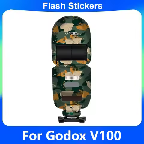 Decal Skin for Godox v100 Camera Speedlight V100C Decal Skins Wrap Cover for Godox V100 Flash Premiu