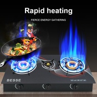 Gas Stove Burner Standard LPG Pulse Electronic Ignition Dual burner gas furnace portable stove gas stove double burner