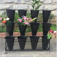 Flower Stand New Flower Shop Flower Shop Shelf Golden Flower Shop Flower Stand Display Rack Multi-la