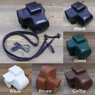 Canon EOS R50 PU Leather Camera Case Bag For Canon EOS R10 R50 18-45mm Lens