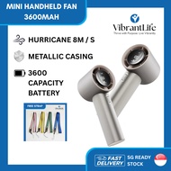 Mini Handheld Turbo Fan 3600mAh | Portable Rechargeable Cooling Fan | Free Strap