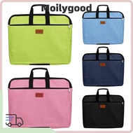 MOILYMY File Folder Zipper Canvas Big Capacity Durable Waterproof Handbag