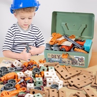 Kids Toolbox Set/Electric Drill Playset Building Blocks Educational Toys