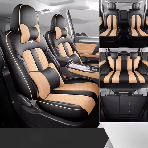 For Audi A3 A4 A5 A6 A1 A7 q3 q4 q5 q6 q7 TT E-tron Faux Leather Custom Car Seat Covers Interior Acc