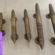 handle tarikan pintu kuningan antiq motif torpedo 37 cm juwana murah