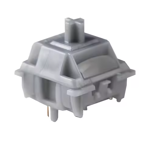 GATERON 5 Pin Smoothie Silver Speed Linear POM Housing Stem RGB SMD DIY Hotswap Switches for Mechani