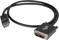 C2G/ Cables To Go 54329 DisplayPort Male to Single Link DVI-D Male Adapter Cable, TAA Compliant, Bla