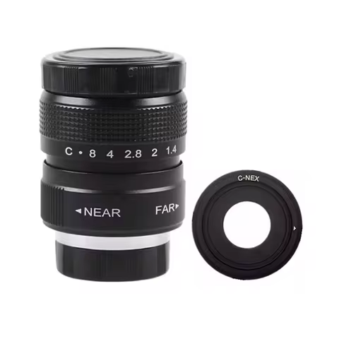 Fujian 25mm F1.4 CCTV TV lens + C-NEX Mount Ring for Sony E Mount NEX-F3 NEX-5 NEX-5N NEX-5R NEX-5T 