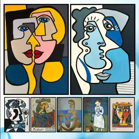 Picasso Abstract Art Diamond Painting Mosaic Diamond Embroidery Handmade Art Exquisite Gift Home Dec