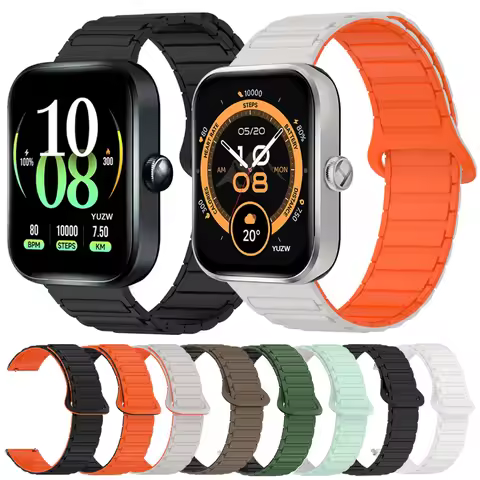 20 22mm Magnetic Band For HAYLOU Watch 4 Silicone Strap For Haylou Solar Ultra/Lite/Solar 5/Plus RT3