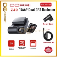 DDPAI Z40 1994P Front n Rear DashCam Recorder IPS Monitor GPS Version 360 Rotation Wifi DVR 24H Park