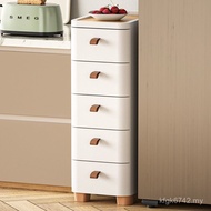 Cabinet Shelf Drawer Side Bedside Crack Cabinet Narrow Storage Plastic 18 Cabinets Household Items 3