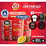 ONTHEGO PURE PROTEIN ISOLATE [SET COMBO 2 PACKS 1KG + 1KG] WHEY PROTEIN ON THE GO SOY PROTEIN WHEY P