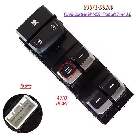 93571-D9200 For KIA Sportage Kia Niro 2017 2018 2019 2020 2021 Front Left Electric Power Master Wind