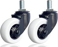 2 Complete Caster Wheel Premium Reliable Replacement for Razor Crazy Cart - 76mm x 30mm, Perfect Fit