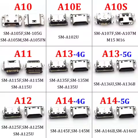 50pcs Charging Port Connector Dock Charger For Samsung Galaxy A10 A10E A10s A11 A12 A13 A14 4G 5G Ty