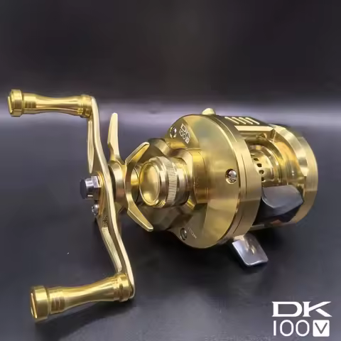 New In Stock DK100 Baitcasting Fishing Reel Full Metal Micro Casting Long Distance Saltwater Freshwa