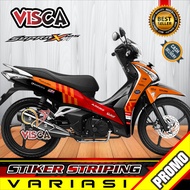 Stiker Striping Supra X 125 Fi HELM IN Variasi GRESINI