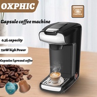 เครื่องทำกาแฟเอสเปรสโซ่750W แบบพกพา300มล. OXPHIC พอดเครื่องชงกาแฟ Alat Penyeduh Kopi ใช้ครั้งเดียวสำหรับถ้วย K และกาแฟบด