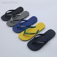 In stock○❄Summer casual rubber slope with Brazilian havaianas Havana solid color non-slip men s slip