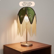 LOVIVER Tassel Lampshade Glare-Reducing Fringed Textile Shine Shade E27 Suspended Shade Decorative F