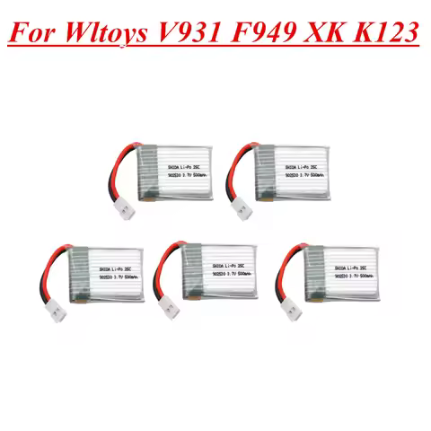 3.7V 500mAh 902530 25C LiPo Battery For Wltoys V931 F949 XK K123 6Ch RC Helicopter Spare parts 1s 3.