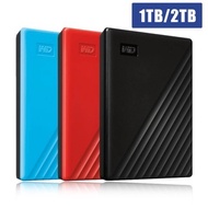 【Ready stock】WD 1TB 2TB Hard disk My PassPort Portable.HDD External Harddisk HDD-USB 3.0 1TB/2TB