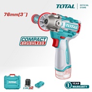 TOTAL Li-ion Cordless polisher (3"/76mm/16V) with brushless + Polishing pad + Battery(2pcs) + Charge