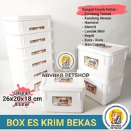 Kandang Hamster Box Es Krim Bekas Campina 8 Liter Wadah Kotak Ice