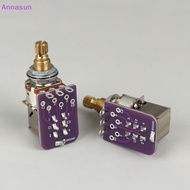 Annasun Precision A250K/B250K Push-Pull Pot with 9.5mm Split Shaft for Professional Guitar Modding M