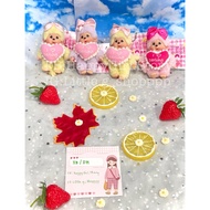Monchhichi Keychain i love darling 9 cm Super Cute New