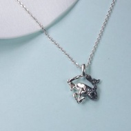 十二星座系列--摩羯座山羊座銀項鍊