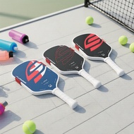 Full Carbon Fiber 3-Layer Pickleball Paddle with Infinigrit Surface Dayung Pickleball 3 Lapis Gentia