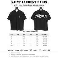 YSL 2026 Early Spring Lightweight Short Sleeve T-Shirt - Unisex Couple's Style | Luxury Design