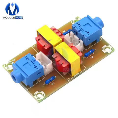 Stereo Audio Isolator Vehicle Common Ground Suppression Interference Noise Isolation Module Transfor
