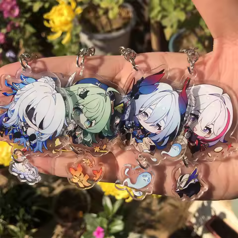 Honkai: Star Rail Yinzhi Jingliu HuoHuo Guinaifen Cosplay Costume Accessories Anime Game Badge Keych