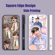 Casing For iPhone X XS MAX XR 13 Pro 7 8 Plus bts v WZH20 Phone Case Square Edge